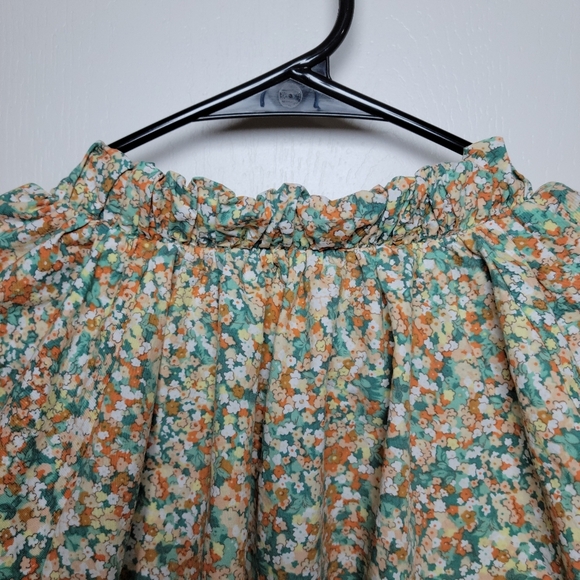 Rails Amal Cassia Floral Long Sleeve V-Neck Tie Spring Floral Top Size Small - Picture 9 of 9